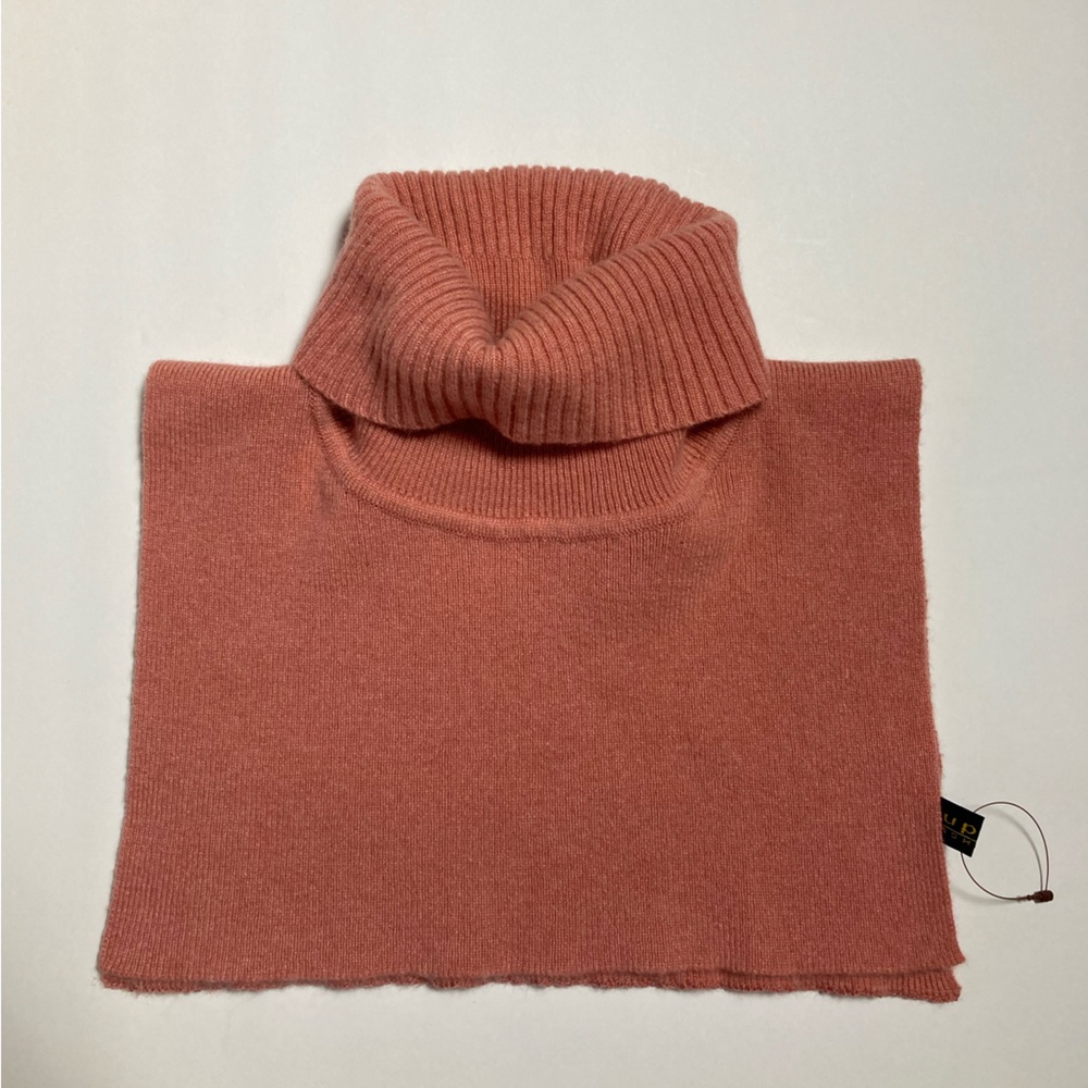 Toyobo Jupian 100% Cashmere Made in Japan Salmon Pink Beck Warmer One Size